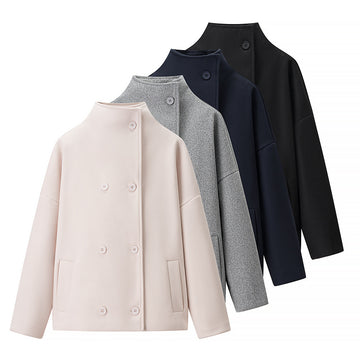 Double breasted short jacket