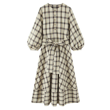Commuting style belt shirt style dress women's clothing