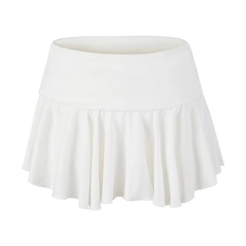Pleated skirt mini skirt