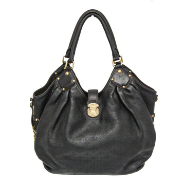 Louis Vuitton Mahina L M95765 Women's Shoulder Bag Noir Black Leather