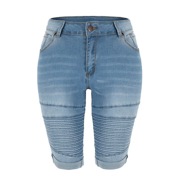 Women's Mid-Rise Denim Shorts – Perfect Elasticity and Modern Look