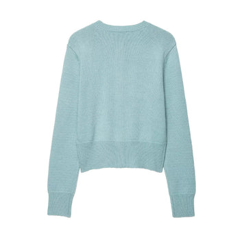 Simple and slim fit versatile knitted jacket