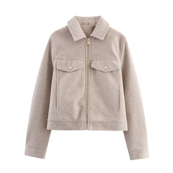 Soft zipper jacket jacket