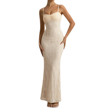 Lace camisole waist cinching sexy hip hugging skirt