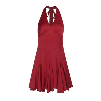 U Short Party Neck Strap Short Skirt