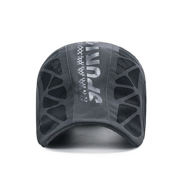 Summer Letter Forward Cap Men's Breathable Mesh Sunshade Quick-Dry Hat Outdoor Sun Protection Baseball Cap