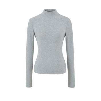 Half high neck top T-shirt