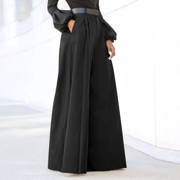 Women's High-Waisted Wide-Leg Pants – Sophisticated Urban Style for Modern Women