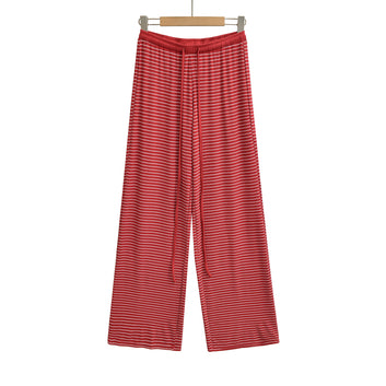 Striped drawstring striped long pants casual pants