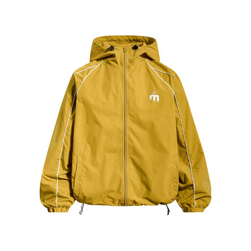 Retro Hooded Jacket for Men and Women, Street Style, Loose Fit, Printed, College Style, Casual, Versatile BF Outerwear
