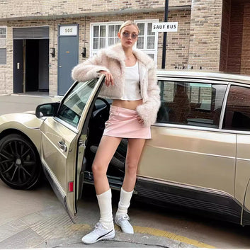 New mink fur coat short, cool and stylish fox fur women's versatile autumn and winter women's clothing