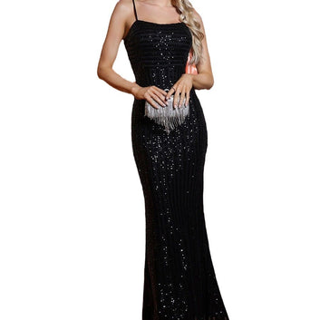 Tailored Camisole Backless Fishtail Dress – The Elegant Long Dress That Highlights Your Silhouette with Glamour and Sophistication