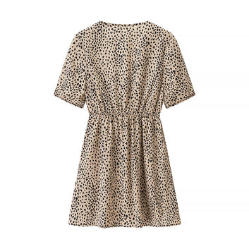 V-neck chest knot dress