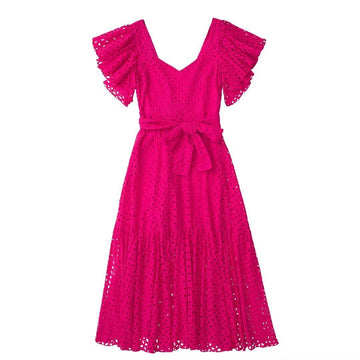 Chic  Style Embroidered Long Dress for Women