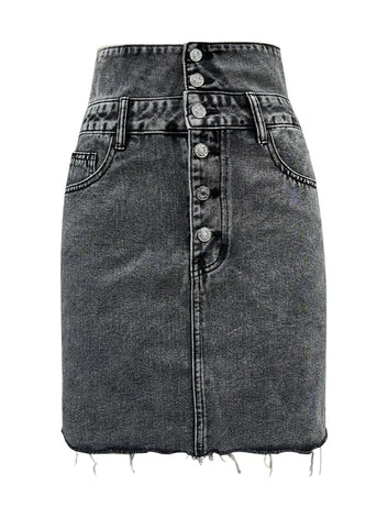 New Personalized Street Double Waist Head Skirt