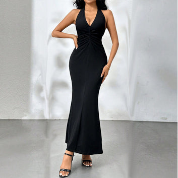 SEXY BACKLESS PARTY LONG DRESS – THE LOW-CUT LONG DRESS THAT COMBINES GLAMOUR, ELEGANCE, AND SENSUALITY