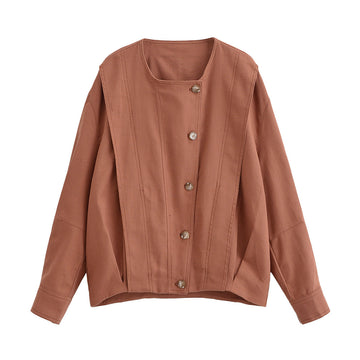 Linen pilot jacket