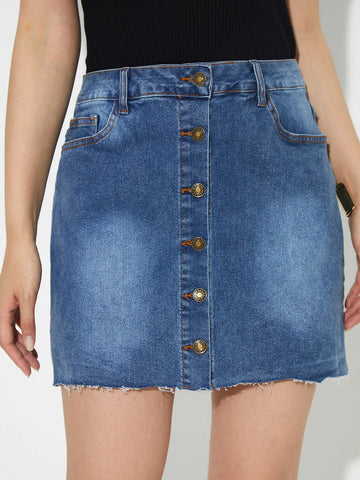 Personalized design denim skirt short skirt