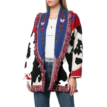 Cardigan Feminino Thick Long Sweater Women Autumn Knitted Top Solid Knitwear Winter Woman Vintage Clothing Coat