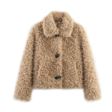 WOMEN'S COLLAR FUR ONE-PIECE COAT — ELEGANCE, COMFORT, AND SOPHISTICATION FOR COLDER DAYS