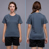 Women Sport Shirt 2021 Gym Running Quick Dry Workout Tops Sweater Fitness Jersey Breathable Exercises Yoga Shorts Sleeves