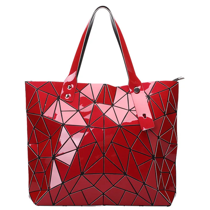 Women Bag Hot Sale Bao 2024 Female Tote Shoulder Bag New Luxury Handbags Woman Bags Designer Geometry Hologram Top-Handle Bag