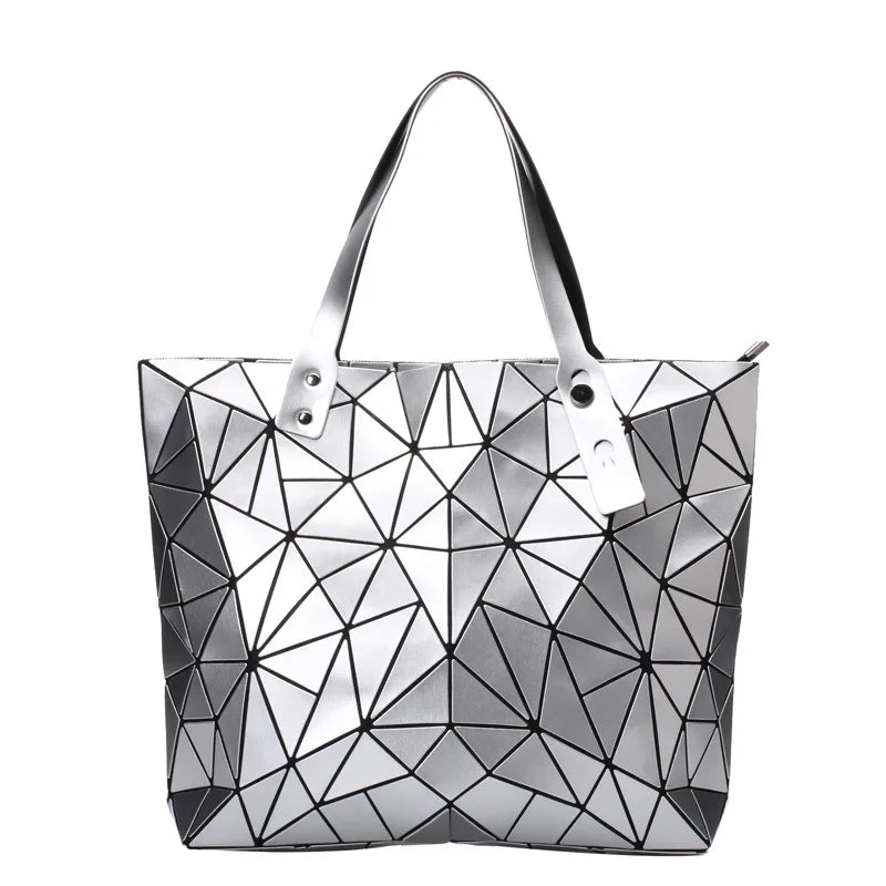 Women Bag Hot Sale Bao 2024 Female Tote Shoulder Bag New Luxury Handbags Woman Bags Designer Geometry Hologram Top-Handle Bag