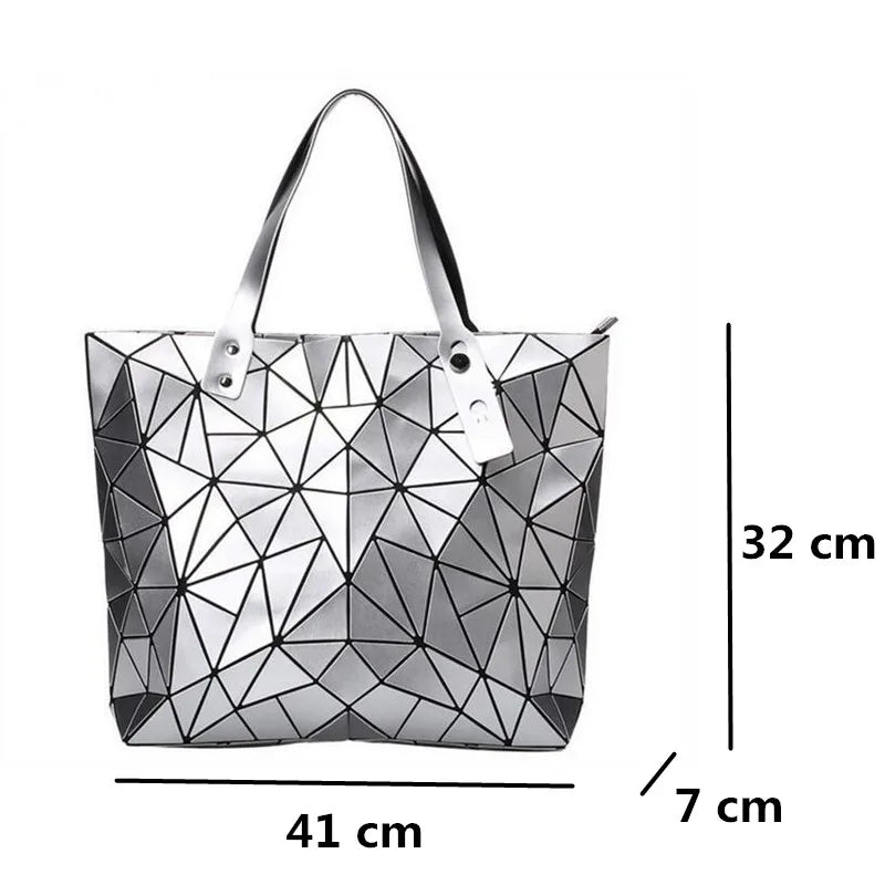 Women Bag Hot Sale Bao 2024 Female Tote Shoulder Bag New Luxury Handbags Woman Bags Designer Geometry Hologram Top-Handle Bag