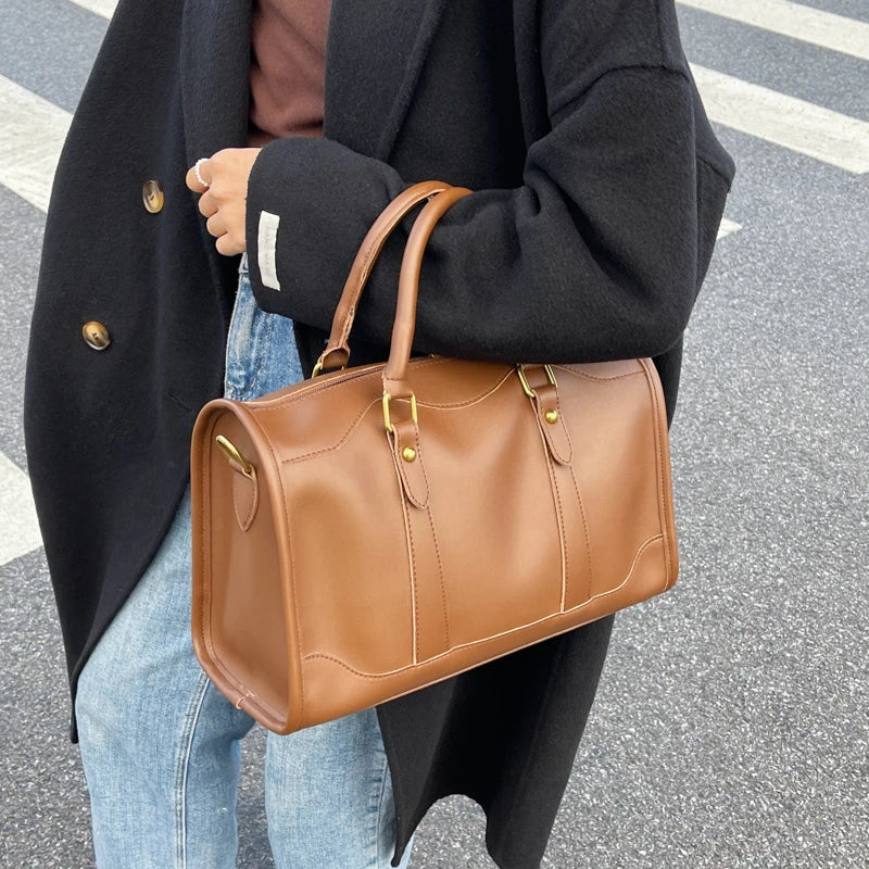 Women's Bags Large Capacity Travel Bag Sports Gym Bag Outdoor Shoulder Crossbody Bag Weekend Duffle Bag Female Handbag and Purse