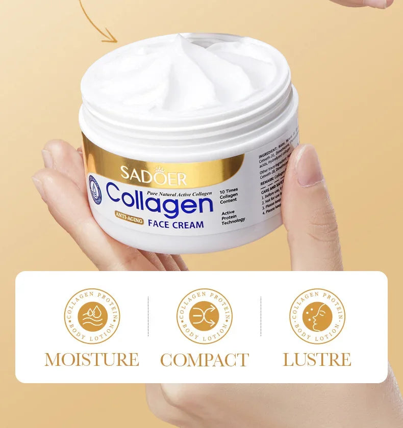 SADOER Collagen Firming Face Cream sknicare Moisturizing Hydrating Face Creams Faical Cream Beauty Face Skin Care Products