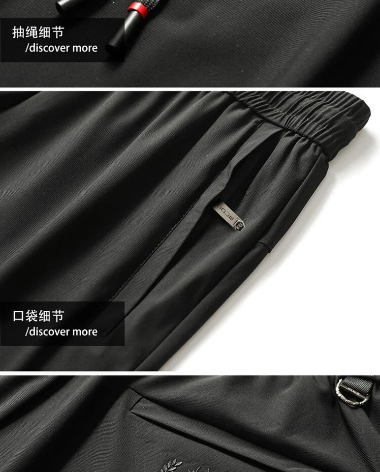 Men's Sports Pants Casual Fitness Sportswear Running Pants Fashion Breathable Comfortable Drawstring Straight Pants Men's Jogger