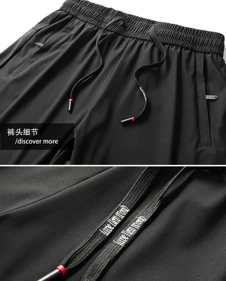 Men's Sports Pants Casual Fitness Sportswear Running Pants Fashion Breathable Comfortable Drawstring Straight Pants Men's Jogger