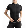 Women Sport T Shirts Slim Fit Quick-drying Full Zip Tops Outdoor Fitness Running Tights Short Sleeves Women's Yoga Wear