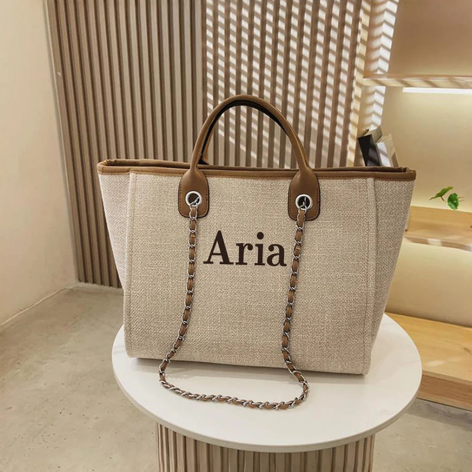 Customized Gift Women's Stylish Backpack 2025 Tote Bag Women Shoulder Bag  Mini Bag Holiday Canvas Bride Gifts Travel Essentials