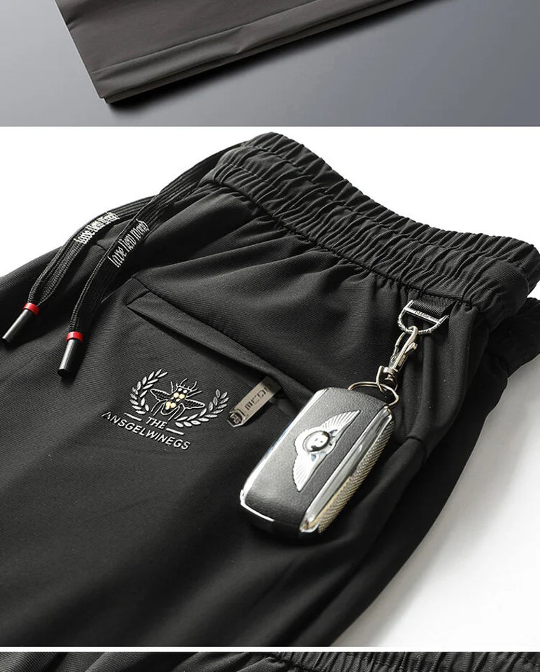 Men's Sports Pants Casual Fitness Sportswear Running Pants Fashion Breathable Comfortable Drawstring Straight Pants Men's Jogger