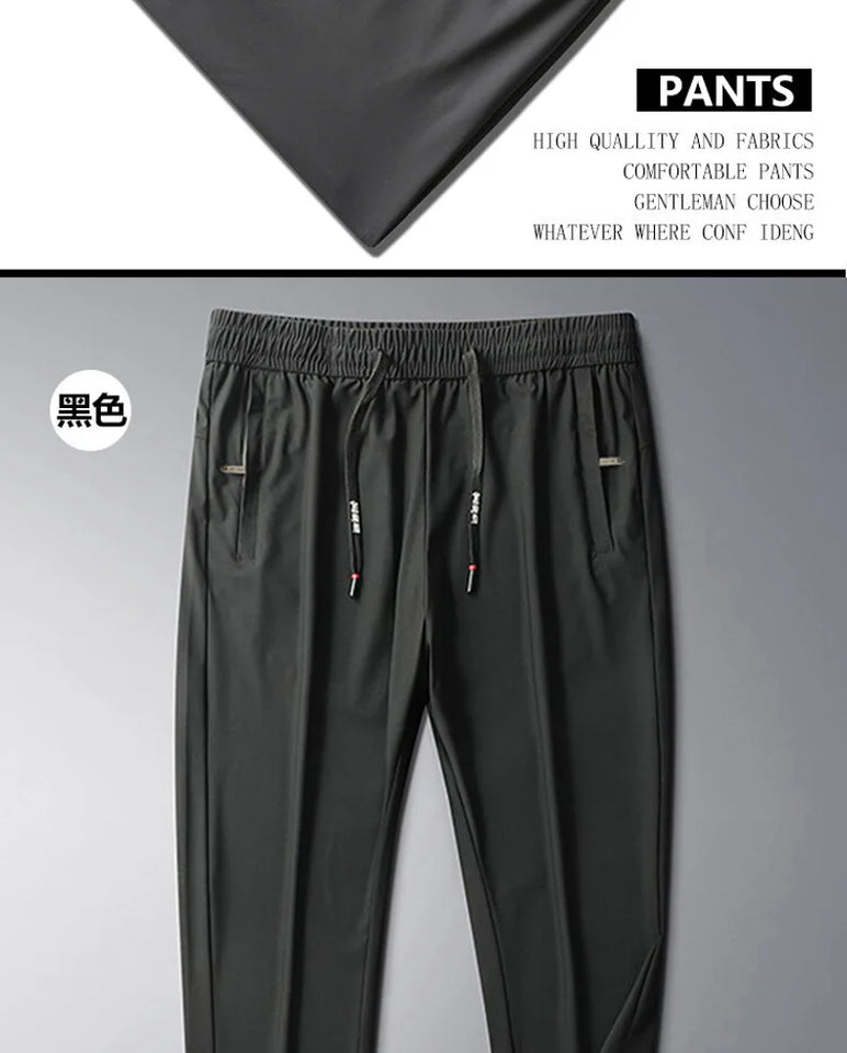 Men's Sports Pants Casual Fitness Sportswear Running Pants Fashion Breathable Comfortable Drawstring Straight Pants Men's Jogger