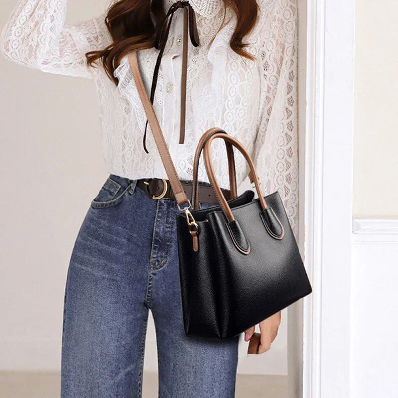 Elegant Women Messenger Bags High Quality Solid Color Casual Vacation Large Capacity Women Shopping Bags