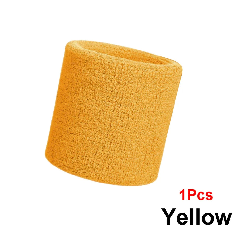 Unique Sports Multi Colors Pack Sports Wrist Sweat Wristbands for Basketball Leagues（Black/Yellow/White/Blue/Pink/Red/Gray)