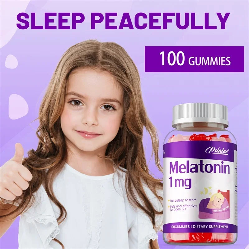 Melatonin Gummies 1mg - Children's Sleep Aids, Relieves Stress, Improves Insomnia, Improves Sleep Quality and Deeper Sleep