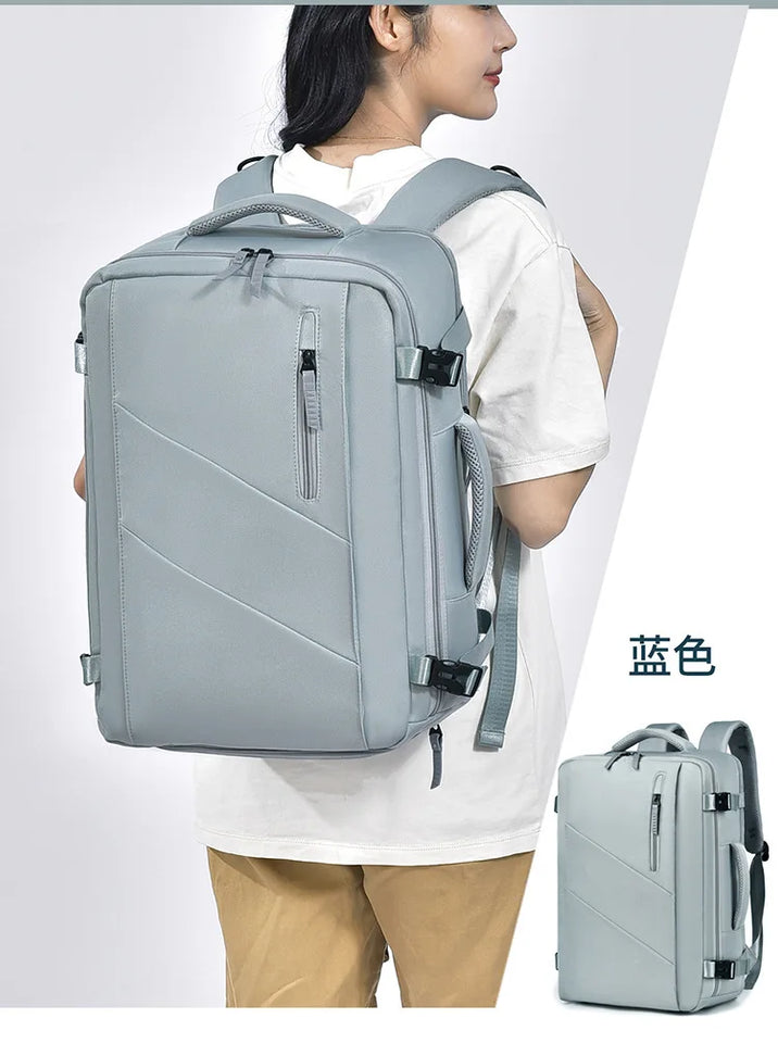 Men's Backpack Simple Style Large Capacity Travel Backpack High-end Business Laptop Bag Student