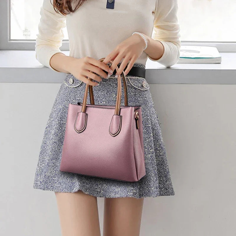 Elegant Women Messenger Bags High Quality Solid Color Casual Vacation Large Capacity Women Shopping Bags