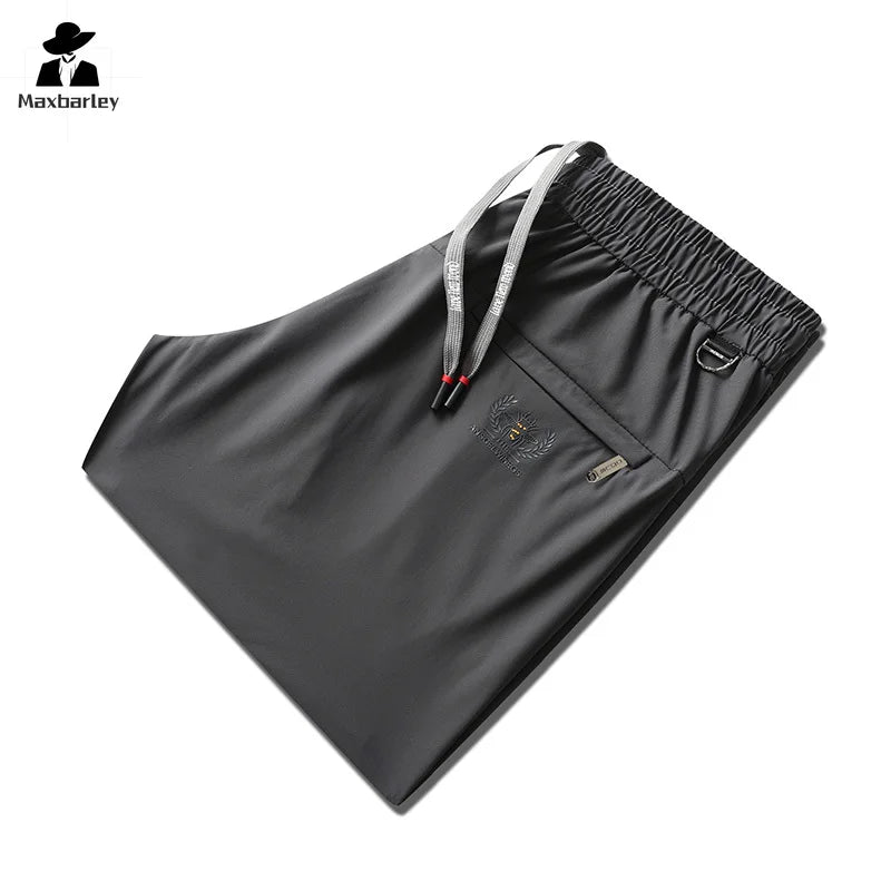 Men's Sports Pants Casual Fitness Sportswear Running Pants Fashion Breathable Comfortable Drawstring Straight Pants Men's Jogger