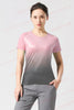 Women Sportswear T-shirt Quick Drying Jogging Sweat Wicking Short Sleeve Loose Outdoor Sports Fitness Top Gym Female Jersey Tee