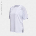 Summer Fitness Sports T-shirt Tops Women Outdoor Sports Loose Short Sleeve Stitching Gym Running Female Quick Drying Breathable