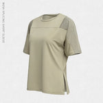 Summer Fitness Sports T-shirt Tops Women Outdoor Sports Loose Short Sleeve Stitching Gym Running Female Quick Drying Breathable