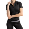 Women Sport T Shirts Slim Fit Quick-drying Full Zip Tops Outdoor Fitness Running Tights Short Sleeves Women's Yoga Wear