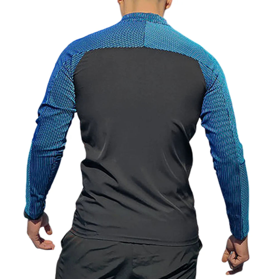 Men Gym Sport Running Training Fitness Bodybuilding Sweatshirt Outdoor Sportswear Male Customization