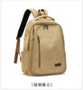 Men's Canvas Backpack Simple Casual Unisex Travel Backpack Schoolbag Large Capacity Ins Wind Laptop Computer Backpack