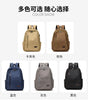 Men's Canvas Backpack Simple Casual Unisex Travel Backpack Schoolbag Large Capacity Ins Wind Laptop Computer Backpack