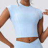 Sports T-shirt Women Fitness Top Short Sleeves Yoga Dance Clothes High Elastic Running Shirts Gym Push Up Workout Top Tee XP199